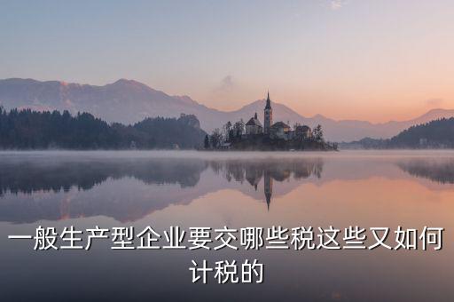 生產(chǎn)型企業(yè)交什么稅，一般生產(chǎn)型企業(yè)要交哪些稅這些又如何計稅的