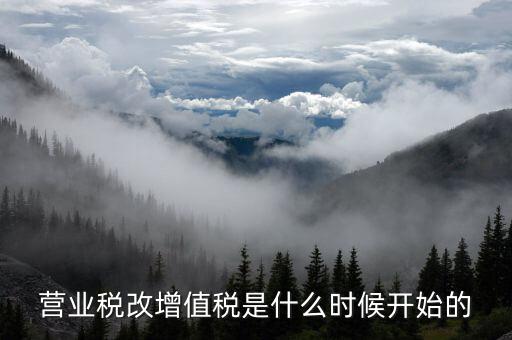 營改增是什么時候開始的，我國全面推開營改增是哪一年