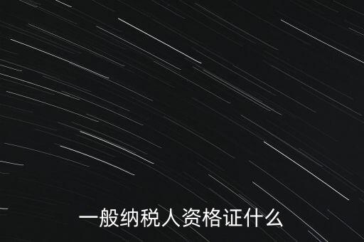 一般納稅人證是什么，請問一般納稅人應(yīng)有什么證