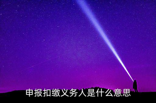 什么是非居民扣繳申報，非居民所得申報什么意思