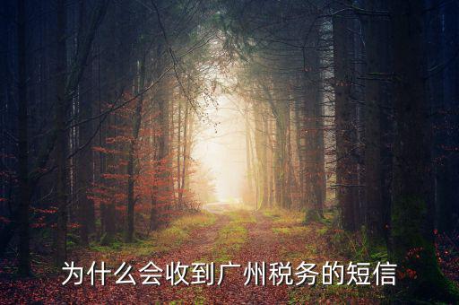 廣州稅務(wù) 寄什么過來，為什么會收到廣州稅務(wù)的短信