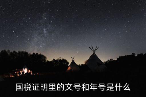 納稅證明文書號指什么，營業(yè)執(zhí)照清稅證明文號是什么