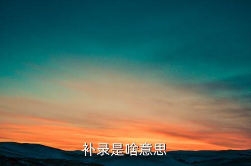 發(fā)票補(bǔ)錄是什么意思，補(bǔ)錄是什么意思
