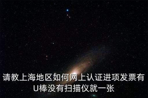 上海 u棒派什么用，請教上海地區(qū)如何網(wǎng)上認(rèn)證進(jìn)項發(fā)票有U棒沒有掃描儀就一張