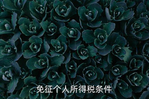 四業(yè)免征個(gè)人所得稅有什么要求，個(gè)人所得稅減免稅有哪些要求