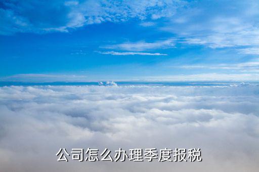 什么企業(yè)按季度申報(bào)稅，公司怎么辦理季度報(bào)稅