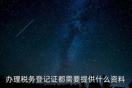 稅務(wù)登記證件包括什么，辦理稅務(wù)登記證都需要提供什么資料