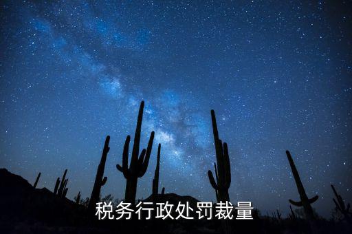 稅務(wù)行政處罰裁量權(quán)是什么，稅務(wù)行政處罰裁量