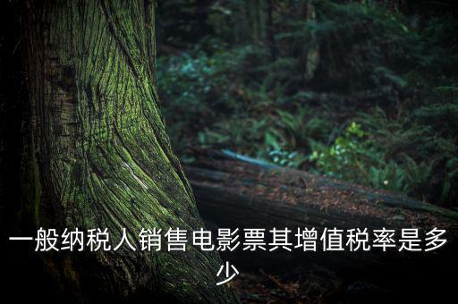 一般納稅人銷(xiāo)售電影票其增值稅率是多少