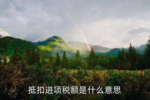 什么是抵扣進(jìn)項(xiàng)稅，什么是進(jìn)項(xiàng)稅額抵扣