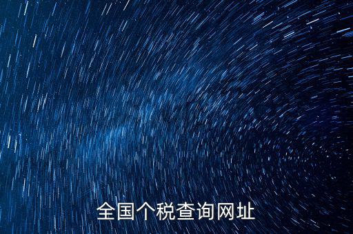 全國個稅查詢網址