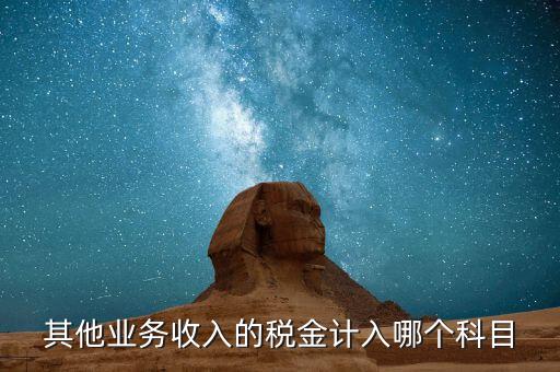 其他業(yè)務(wù)產(chǎn)生的稅金在什么科目，新會計(jì)準(zhǔn)則下其他業(yè)務(wù)收入計(jì)提的稅金入什么科目