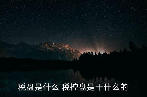 稅盤(pán)是什么 稅控盤(pán)是干什么的