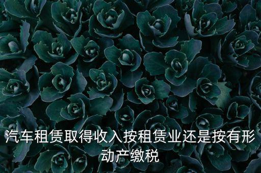 車輛租賃是按照什么來交稅的，一般納稅人提供汽車租賃服務(wù)應該如何納稅