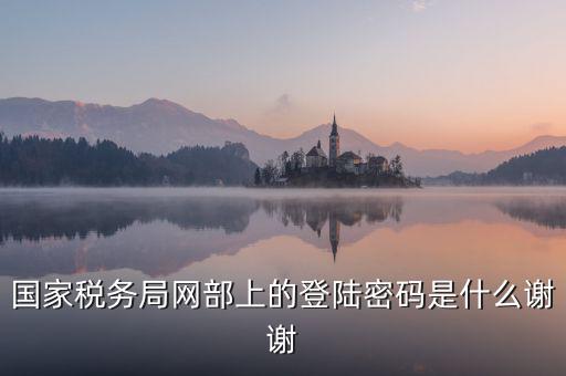 山東國稅證書登錄密碼是什么，國家稅務局網(wǎng)部上的登陸密碼是什么謝謝