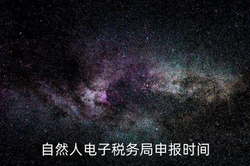 自然人納稅平臺是什么時候，自然人電子稅務(wù)局登錄時間