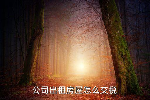 企業(yè)承租房屋交什么稅，公司租賃房屋需要交哪些稅