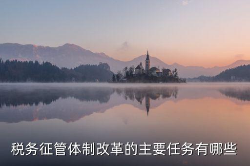 稅務征管體制改革的主要任務有哪些