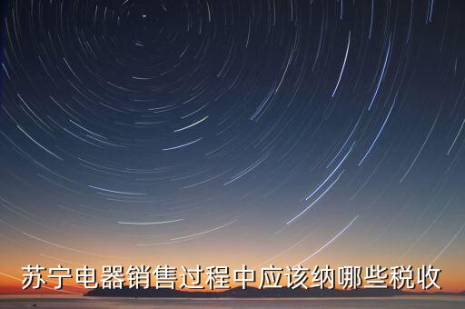 下列什么可以納入稅務(wù)，蘇寧電器銷售過(guò)程中應(yīng)該納哪些稅收