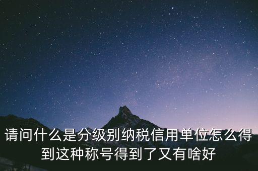 什么是納稅信用等級，納稅信用等級null級是什么意思有什么影響嗎