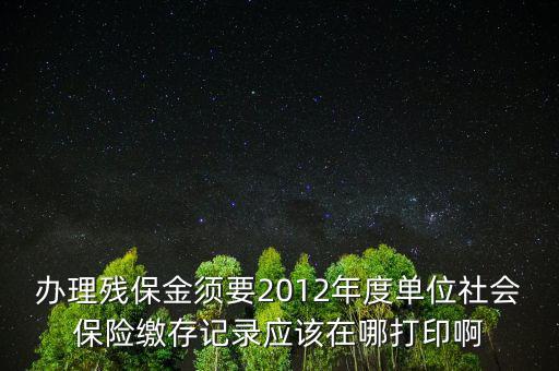 殘保金申報(bào)在什么地方查，殘保金的一般繳款書我應(yīng)該去那里拿呢