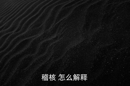 發(fā)票稽核補稅什么意思，稽核 怎么解釋