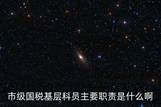 基層國稅辦公室做什么，請問國稅局基層分局科員縣域主要負(fù)責(zé)什么工作