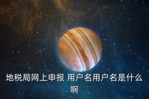 地稅登陸用戶名是什么，地稅局網(wǎng)上申報(bào) 用戶名用戶名是什么啊