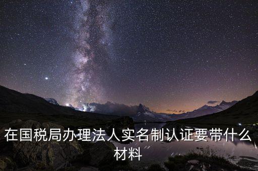 實(shí)名辦稅需要帶什么材料，在國稅局辦理法人實(shí)名制認(rèn)證要帶什么材料