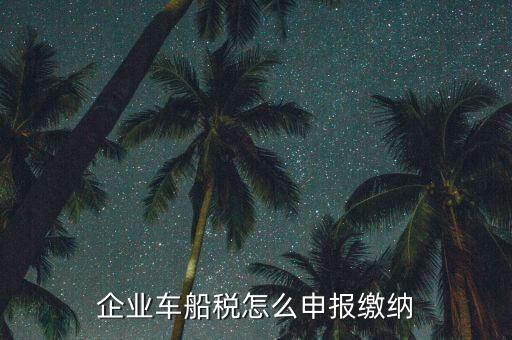 車船稅按什么申報，汽車的車船使用稅按什么征收