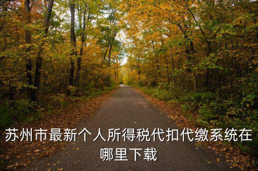 蘇州什么app可以查個稅，蘇州市最新個人所得稅代扣代繳系統(tǒng)在哪里下載