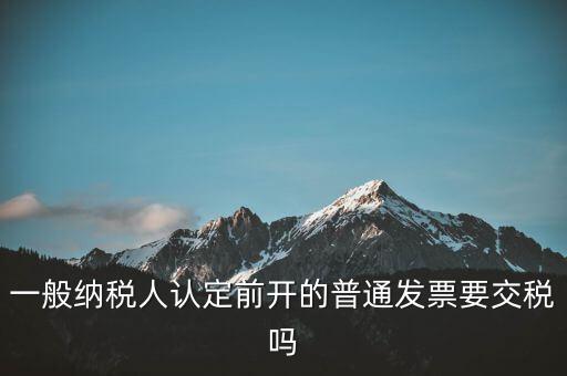 認(rèn)定前發(fā)票是什么，認(rèn)證發(fā)票提示提交發(fā)票為認(rèn)定前發(fā)票我們?cè)缇褪且话慵{稅人了  搜