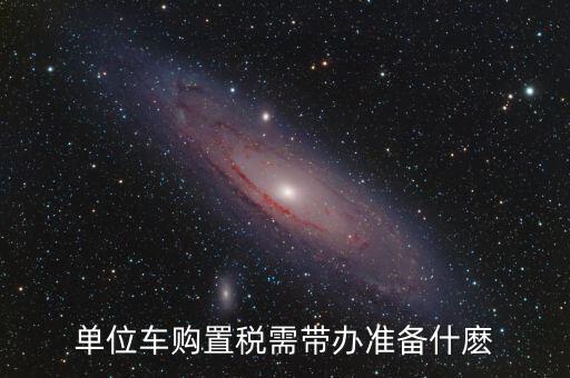 單位車輛購置稅需要什么材料，新車繳納購置稅需要帶什么