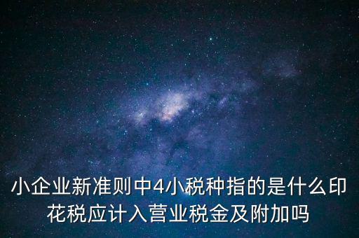 地稅小稅種什么意思，小規(guī)模納稅人地稅一般報什么稅種