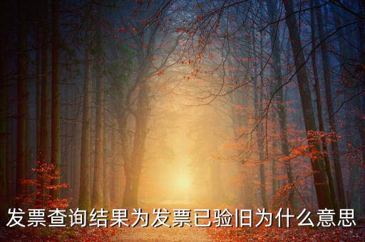 發(fā)票查詢驗舊日期是什么意思，發(fā)票查詢結(jié)果為發(fā)票已驗舊為什么意思