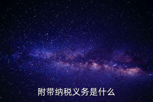 附帶納稅義務是什么