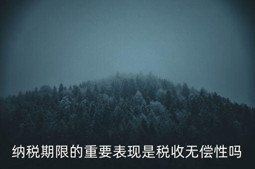 納稅期限期是稅收什么在時間上的表現(xiàn)，納稅期限體現(xiàn)了稅收的什么性