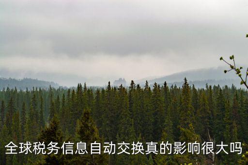 什么是稅務(wù)信息交換，全球稅務(wù)信息自動(dòng)交換真的影響很大嗎