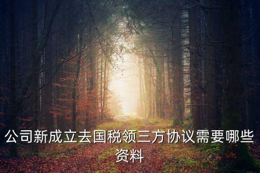 稅務(wù)簽三方協(xié)議需要帶什么，公司新成立去國稅領(lǐng)三方協(xié)議需要哪些資料