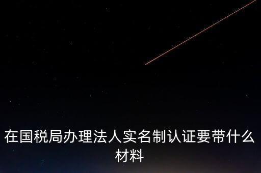 辦理實(shí)名辦稅需要什么資料，在國稅局辦理法人實(shí)名制認(rèn)證要帶什么材料