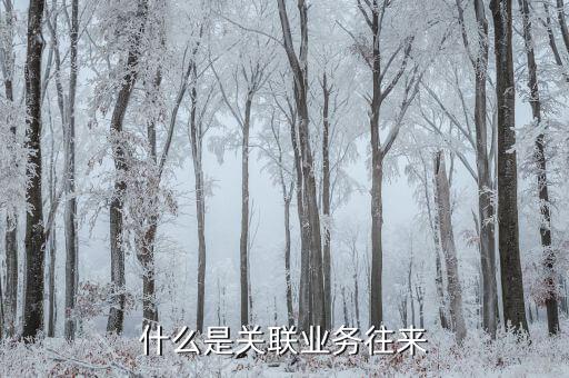 什么是關聯(lián)業(yè)務往來