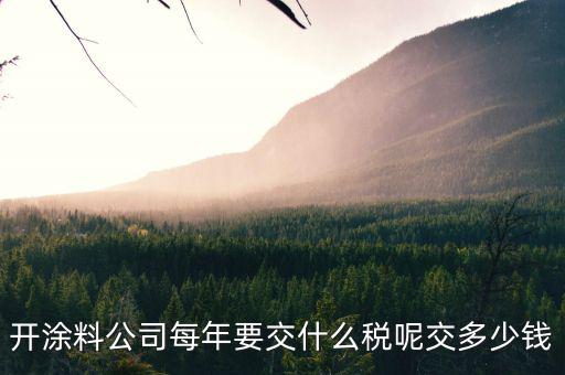 涂料根據(jù)什么計(jì)稅，個(gè)體工商油漆涂料戶國(guó)稅都根據(jù)什么來(lái)交