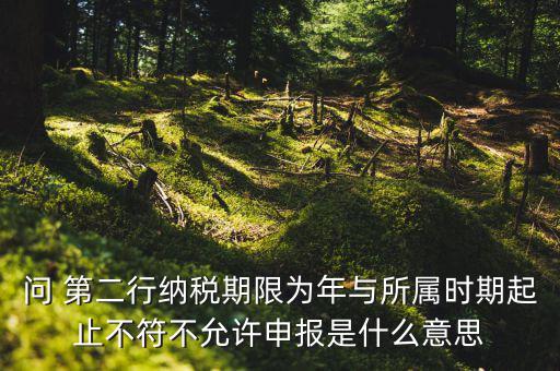 申報屬期不存在年度申報記錄什么意思，地稅當前屬期不存在待申報稅種什么意思