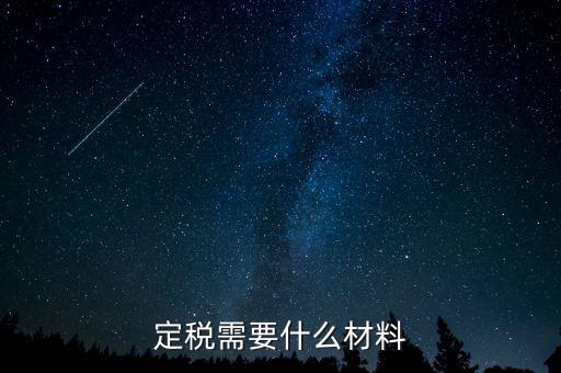國稅定稅需要什么手續(xù)，定稅的流程