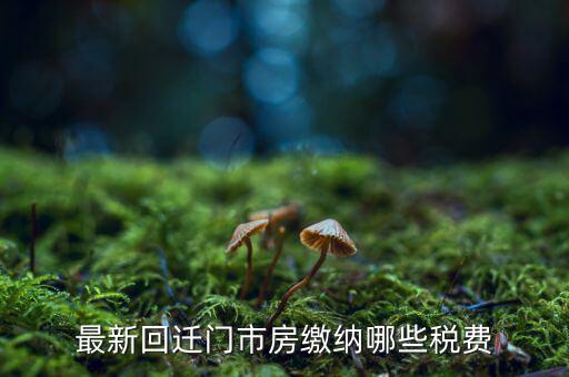 回遷房都繳納什么稅，買二手回遷房需要交哪些稅費(fèi)