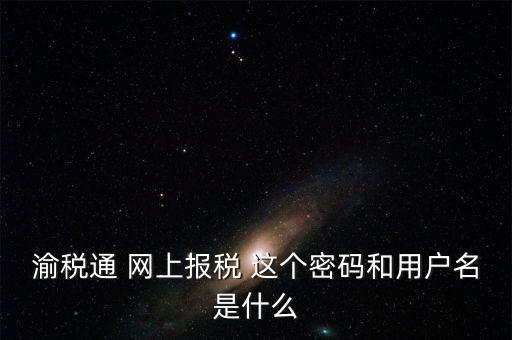 重慶電子稅務(wù)局用戶名是什么，登錄國(guó)稅網(wǎng)上辦稅服務(wù)廳的用戶名和密碼是什么