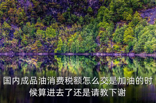 成品油按什么交稅，我們國(guó)家成品油里都包含什么稅費(fèi)車船使用稅公路養(yǎng)護(hù)費(fèi)是否在內(nèi)