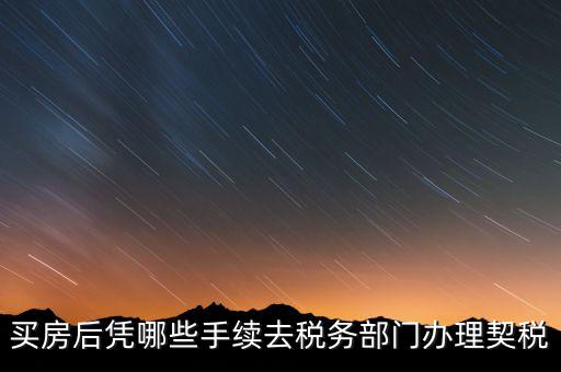 購(gòu)房要在國(guó)稅辦什么，現(xiàn)在買房要辦些什么證件買房者與賣房者所交稅務(wù)有那些夠房者現(xiàn)