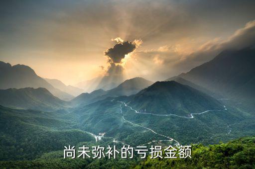 什么是未彌補虧損，尚未彌補的虧損金額
