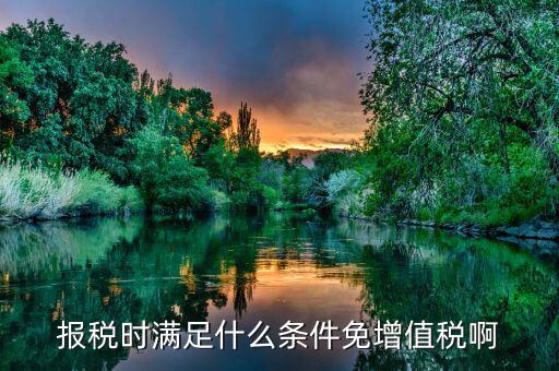 什么情況免征增值稅，哪些屬于免征增值稅